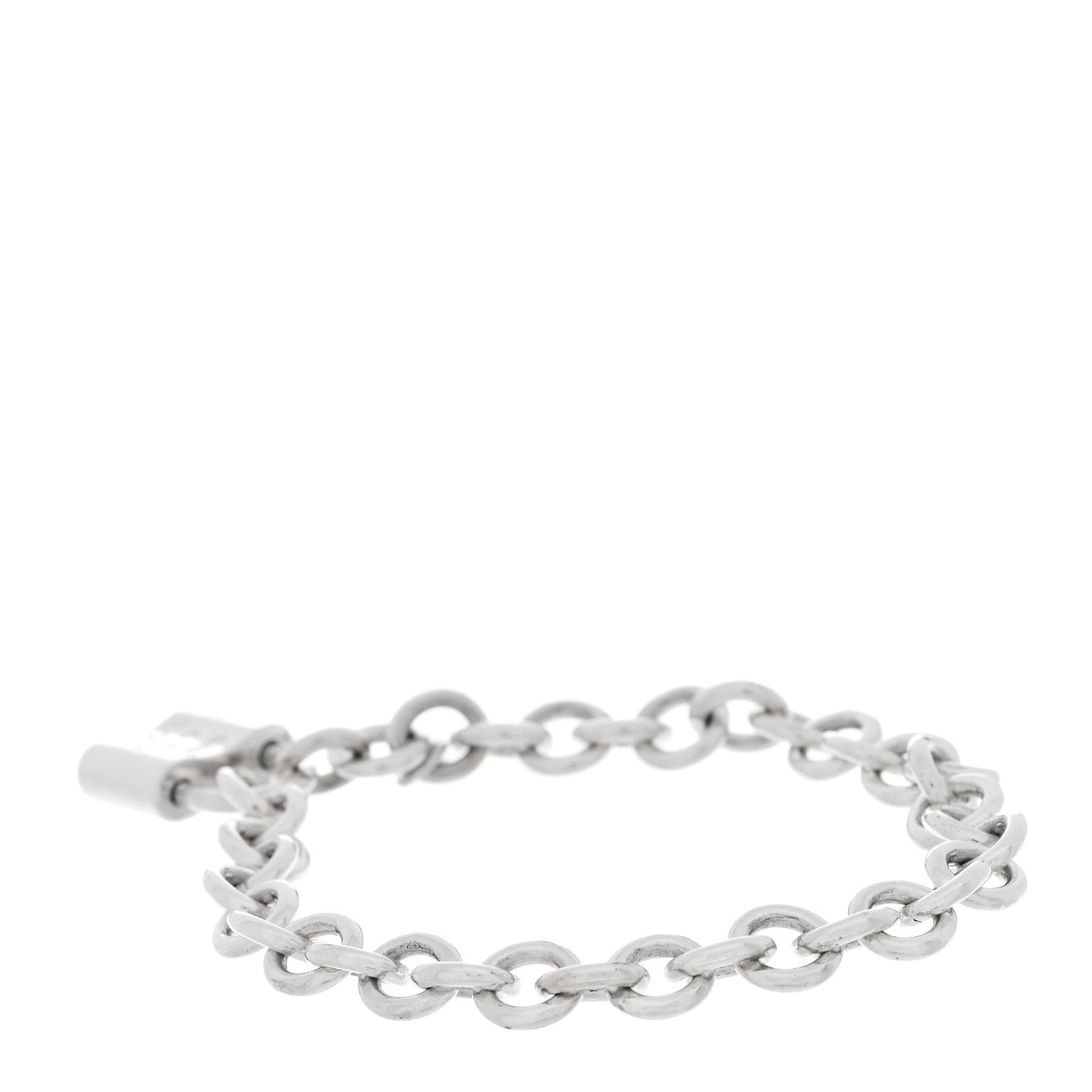 Sterling Silver 1837 Lock Charm Bracelet