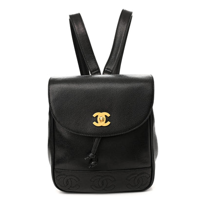 Chanel Caviar CC Backpack Black 1 of 9