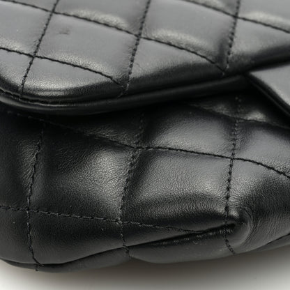 Chanel Calfskin Quilted CC Uniform Flap Belt Bag Black 8 of 9