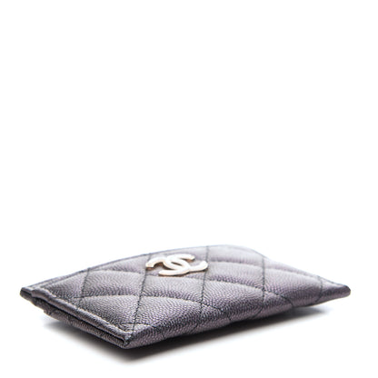 Chanel Iridescent Caviar Quilted Card Holder Black 4 of 8