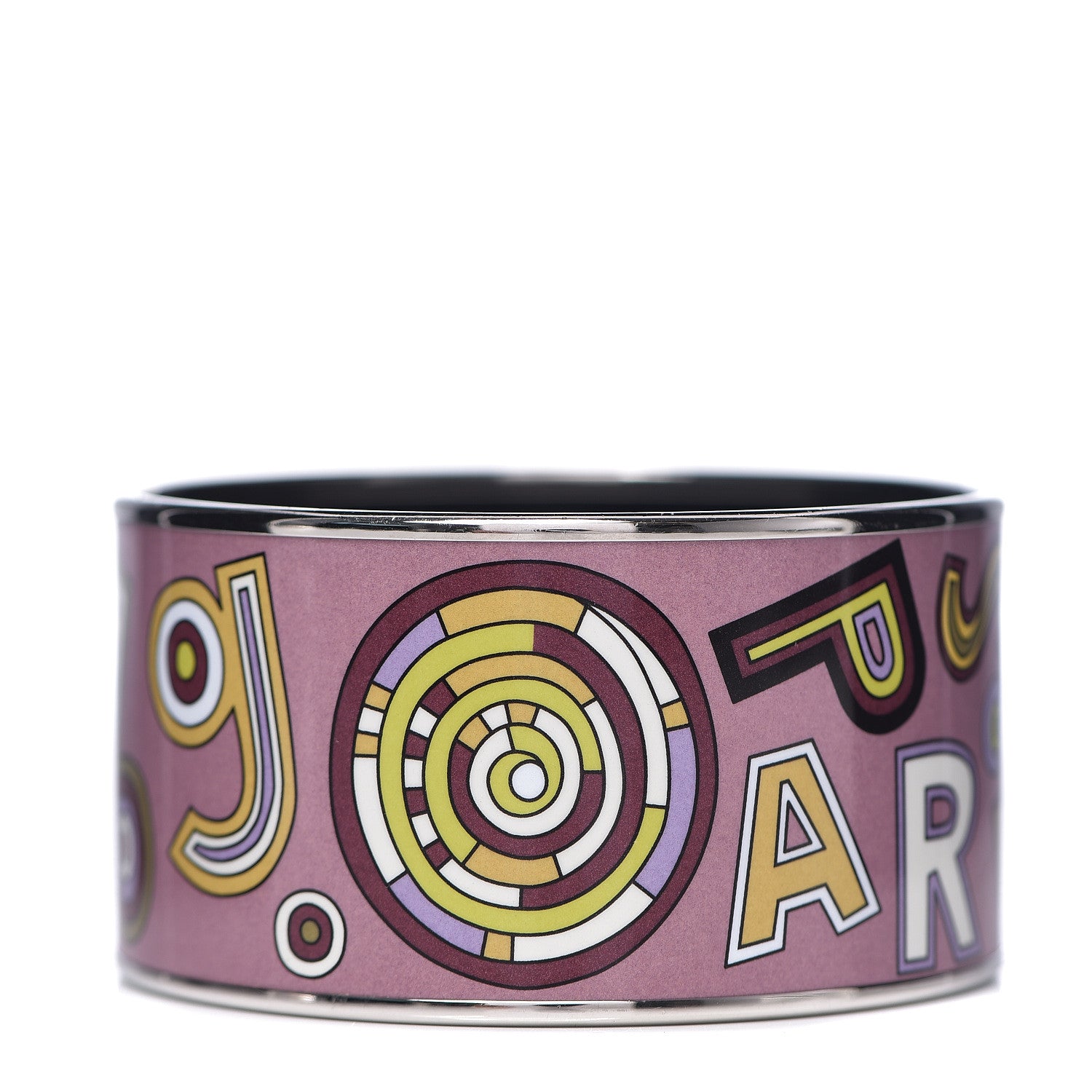 Hermes Enamel Printed Tohu Bohu Extra Wide Bracelet 65 1 of 4