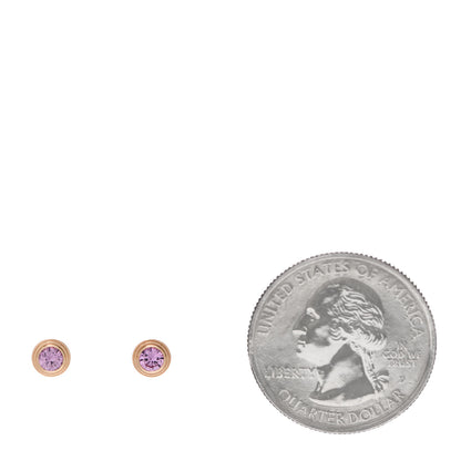 Cartier 18K Pink Gold Pink Sapphire D'Amour Earrings 2 of 6