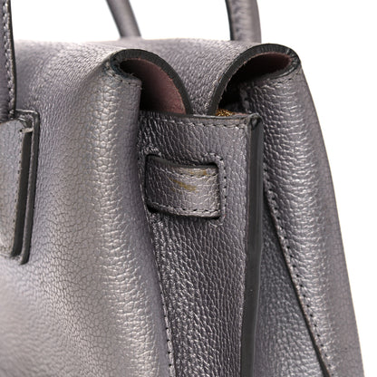 MCM Metallic Grained Calfskin Mini Milla Tote Spike Silver 22 of 23