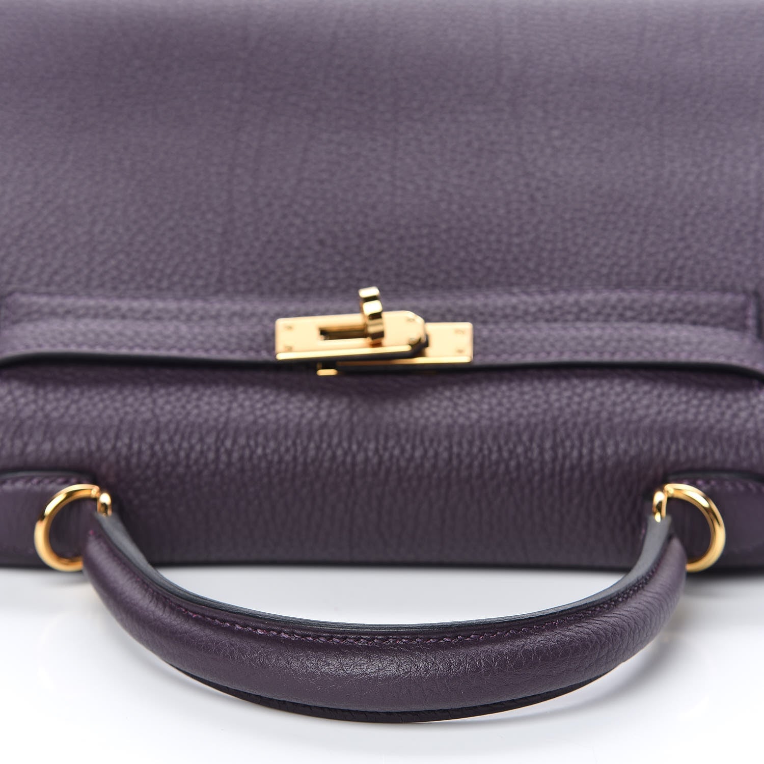 Hermes Togo Kelly Retourne 25 Raisin 11 of 38