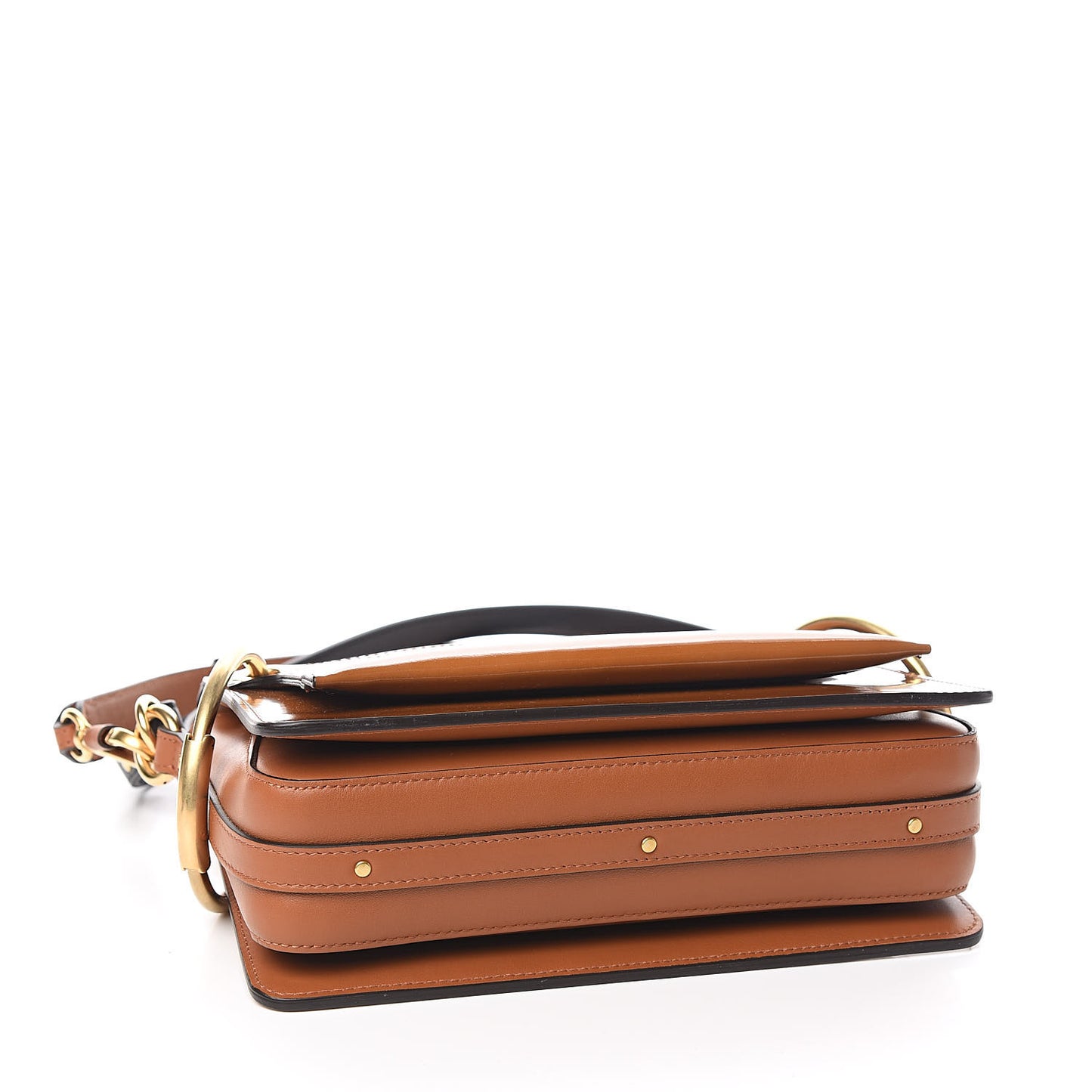 Patent Small Roy Bag Caramel