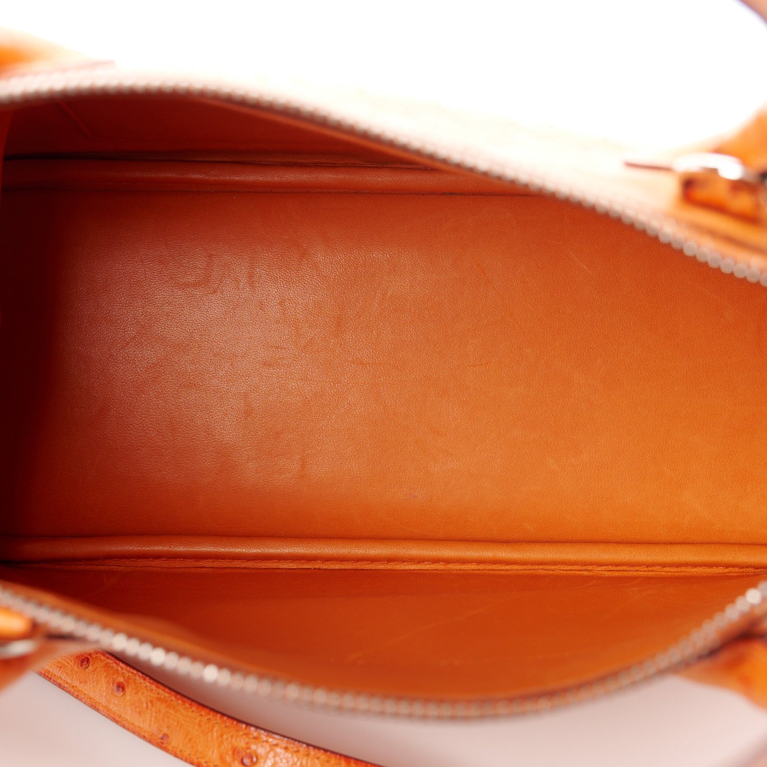 Hermes Ostrich Bolide 31 Orange 10 of 19