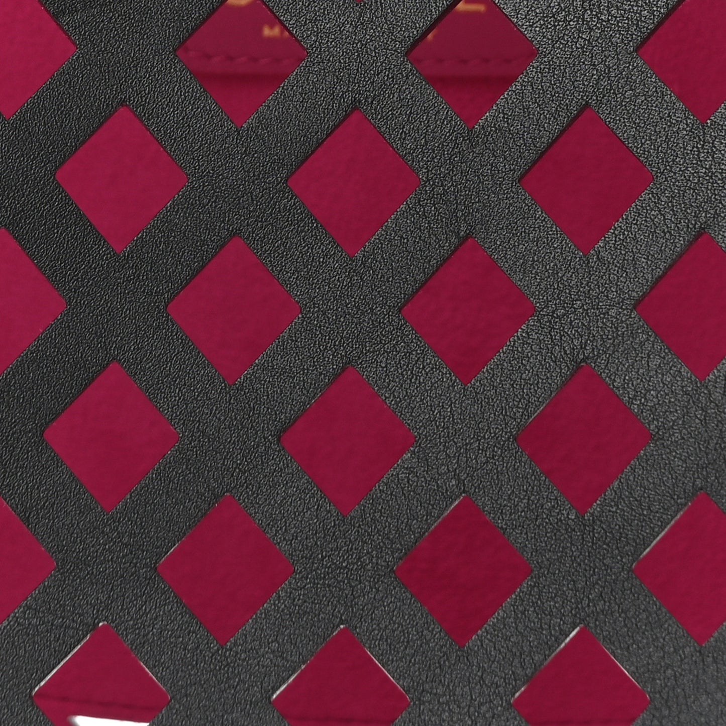 Lambskin Sea Through Tote Black Multicolor