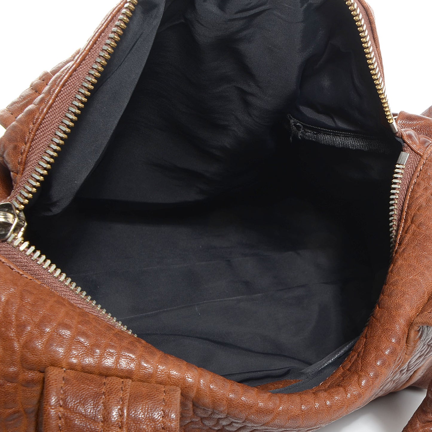 Pebbled Lambskin Rocco Brown w Antique Silver Hardware