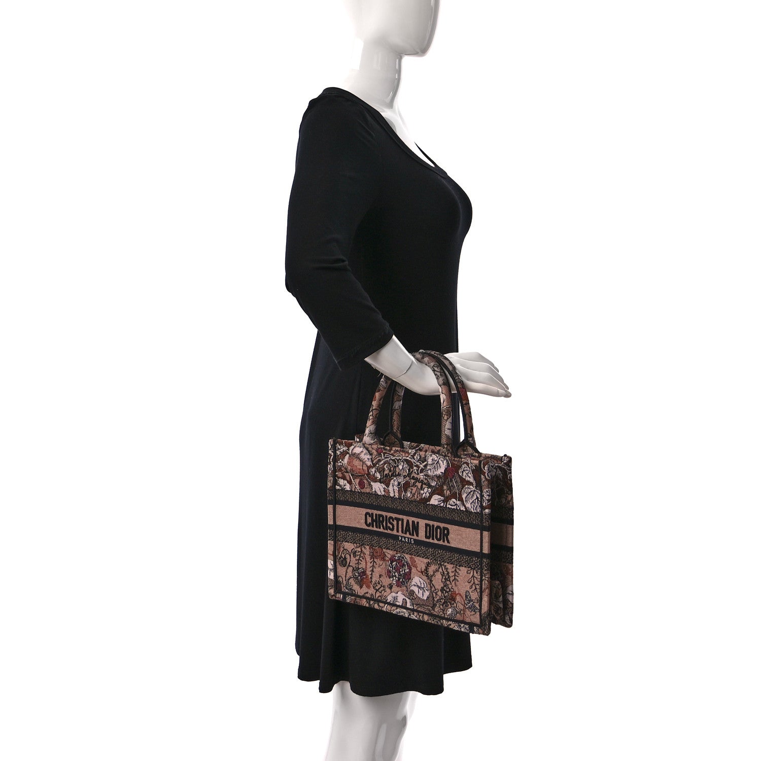 Christian Dior Canvas Embroidered Small Jardin Magique Book Tote Power Pink 2 of 9