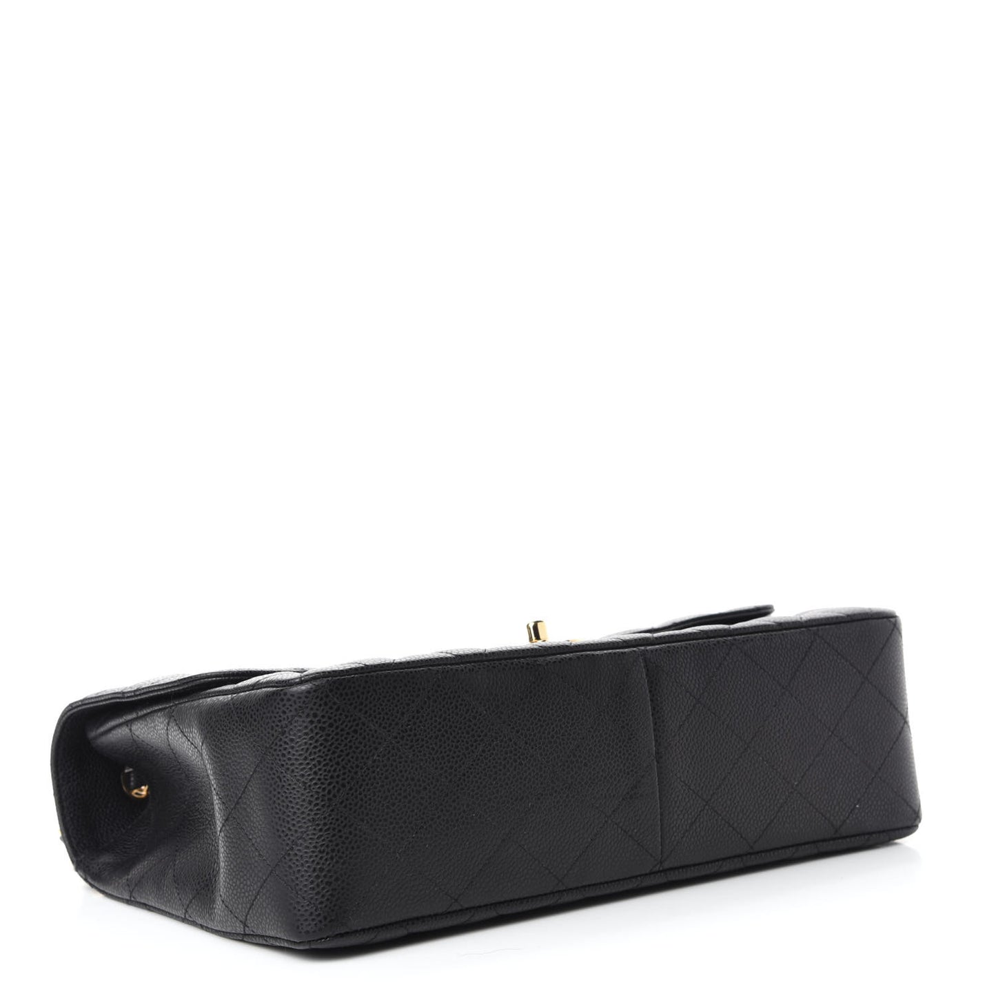 Caviar Quilted Jumbo Single Flap Black