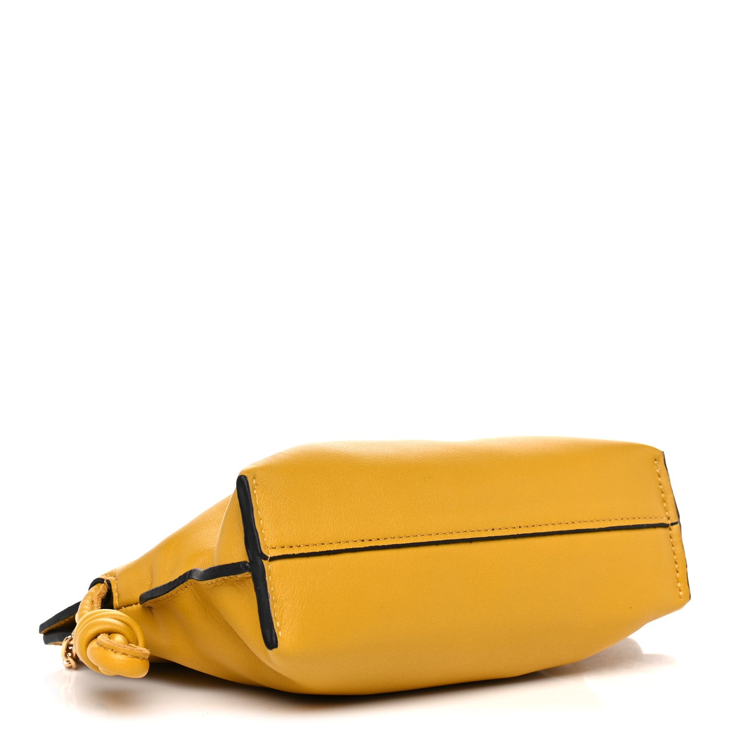 Loewe Calfskin Nano Flamenco Knot Bag Mustard 4 of 8