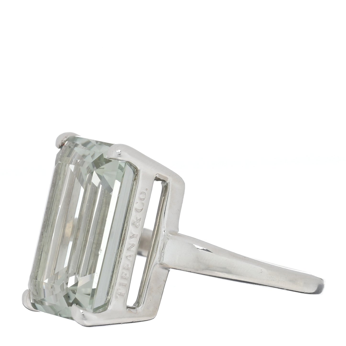 Sterling Silver Green Quartz Sparklers Cocktail Ring 53 6.5