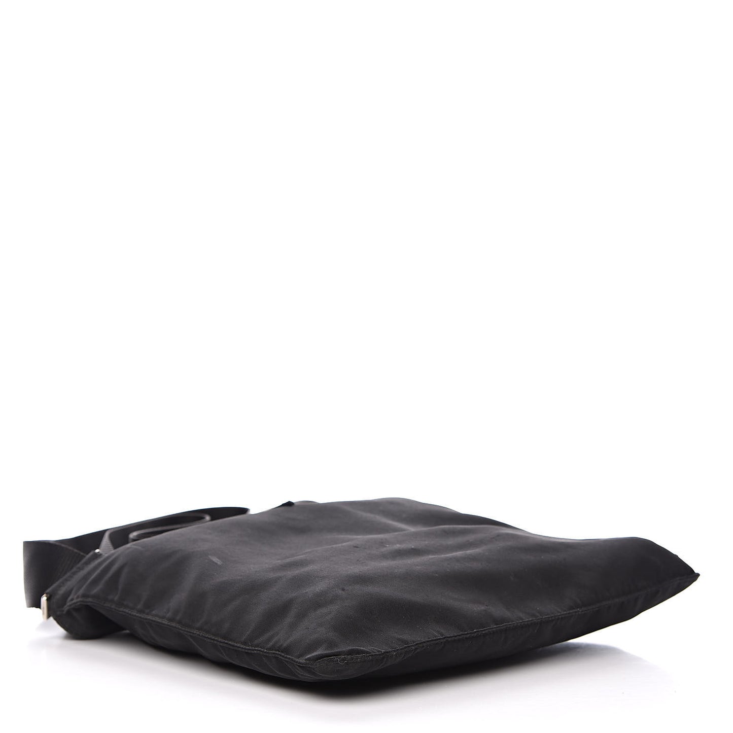 Nylon Vela Flat Messenger Bag Black