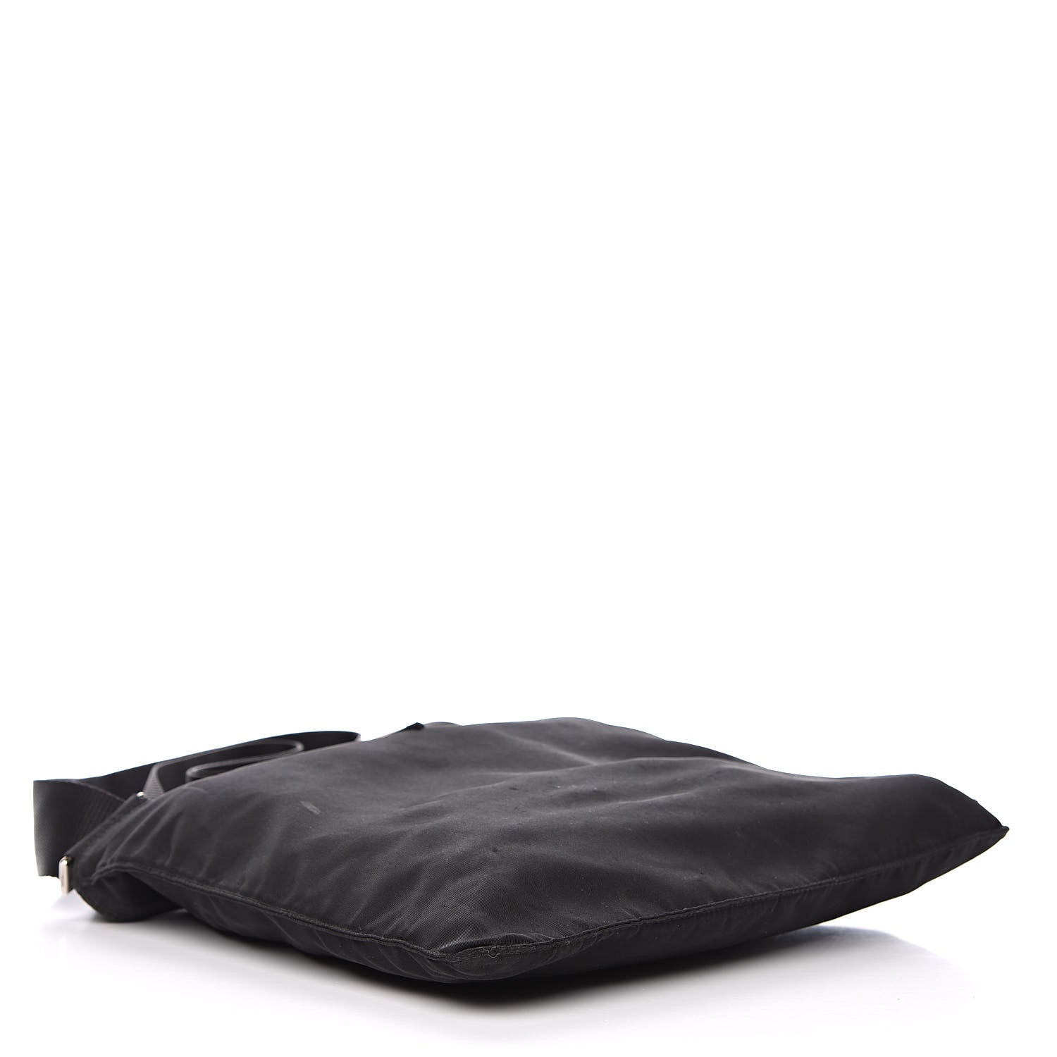 Prada Nylon Vela Flat Messenger Bag Black 4 of 11