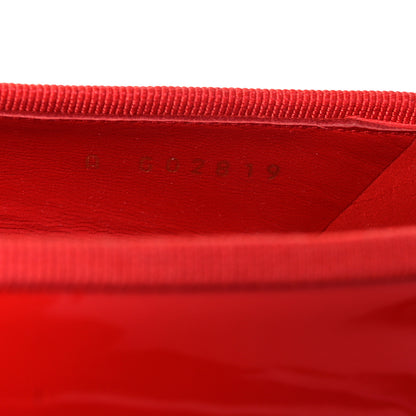 Chanel Patent Calfskin CC Cap Toe Ballerina Flats 36 Red 16 of 16