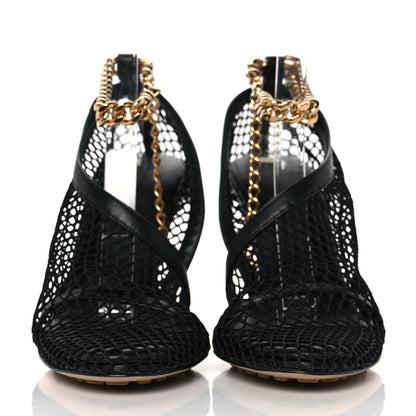 Bottega Veneta Mesh Nappa Chunky Chain Sandals 36 Black 2 of 9