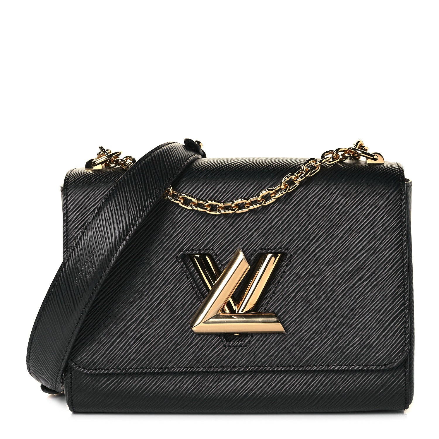 Louis Vuitton Epi Twist Shoulder Bag MM Black 1 of 7