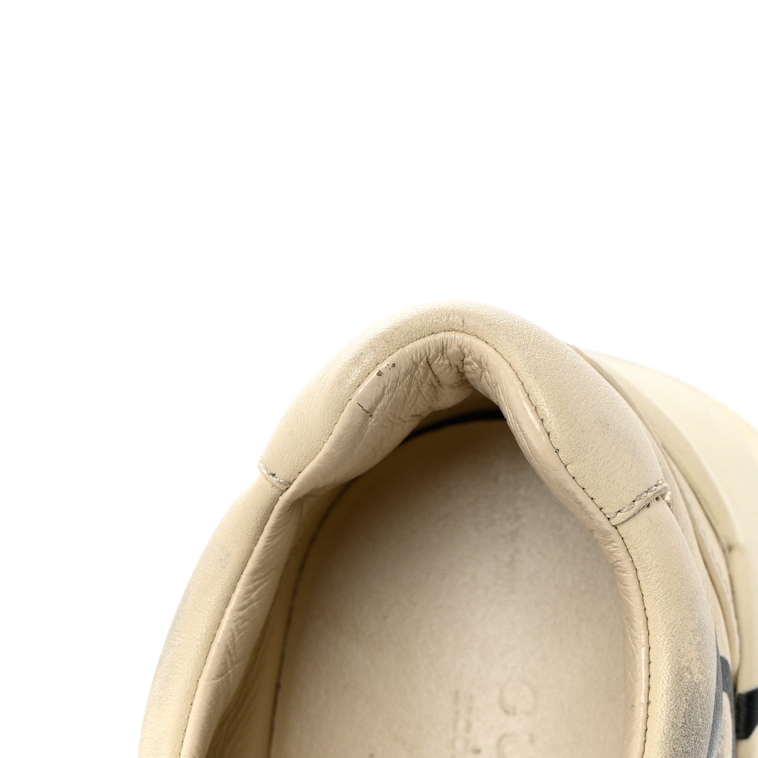 Gucci Calfskin Mouth Print Womens Rhyton Sneakers 35 Ivory 14 of 14