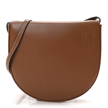 Loewe Soft Calfskin Heel Saddle Bag Tan 1 of 9