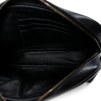 Saint Laurent Calfskin Matelasse Monochrome Monogram Mini Lou Camera Bag Black 4 of 10