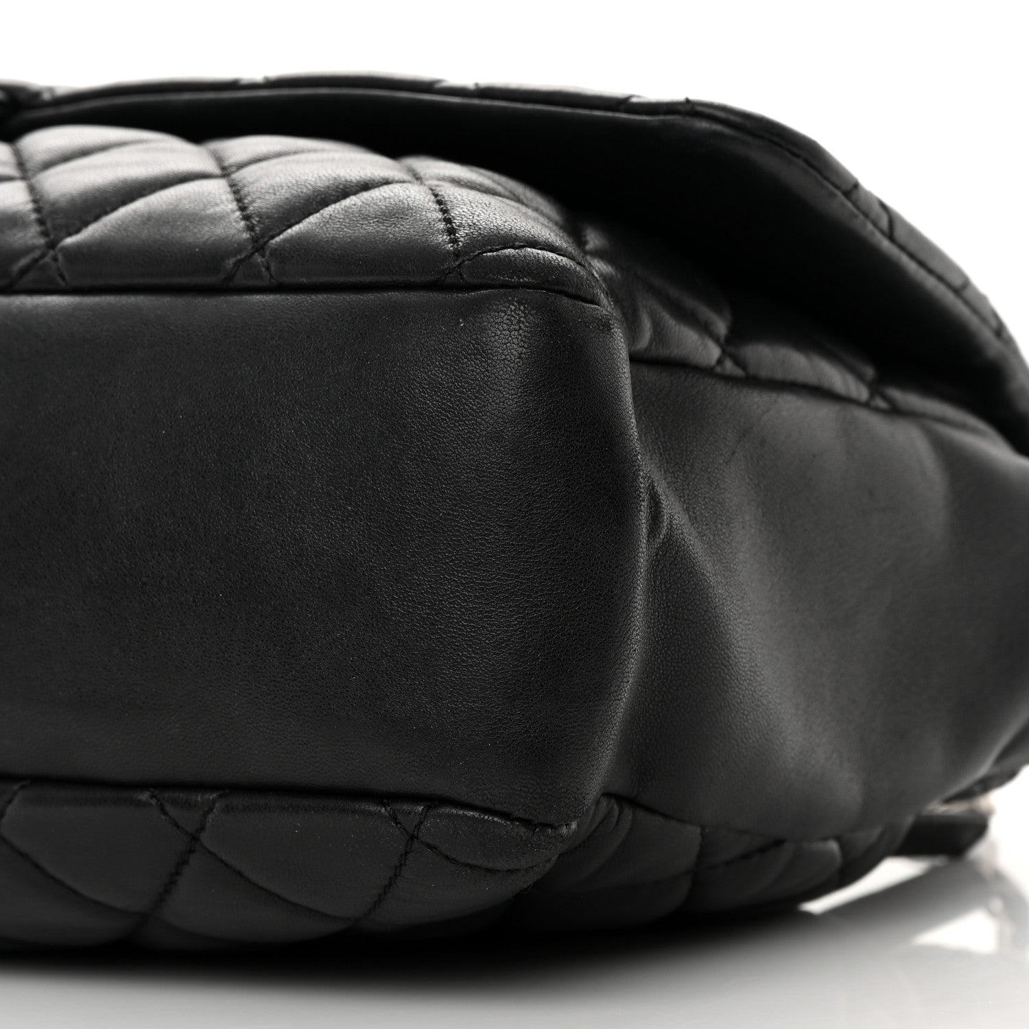 Chanel Lambskin Quilted Jumbo Coco Rain Flap Black 13 of 24