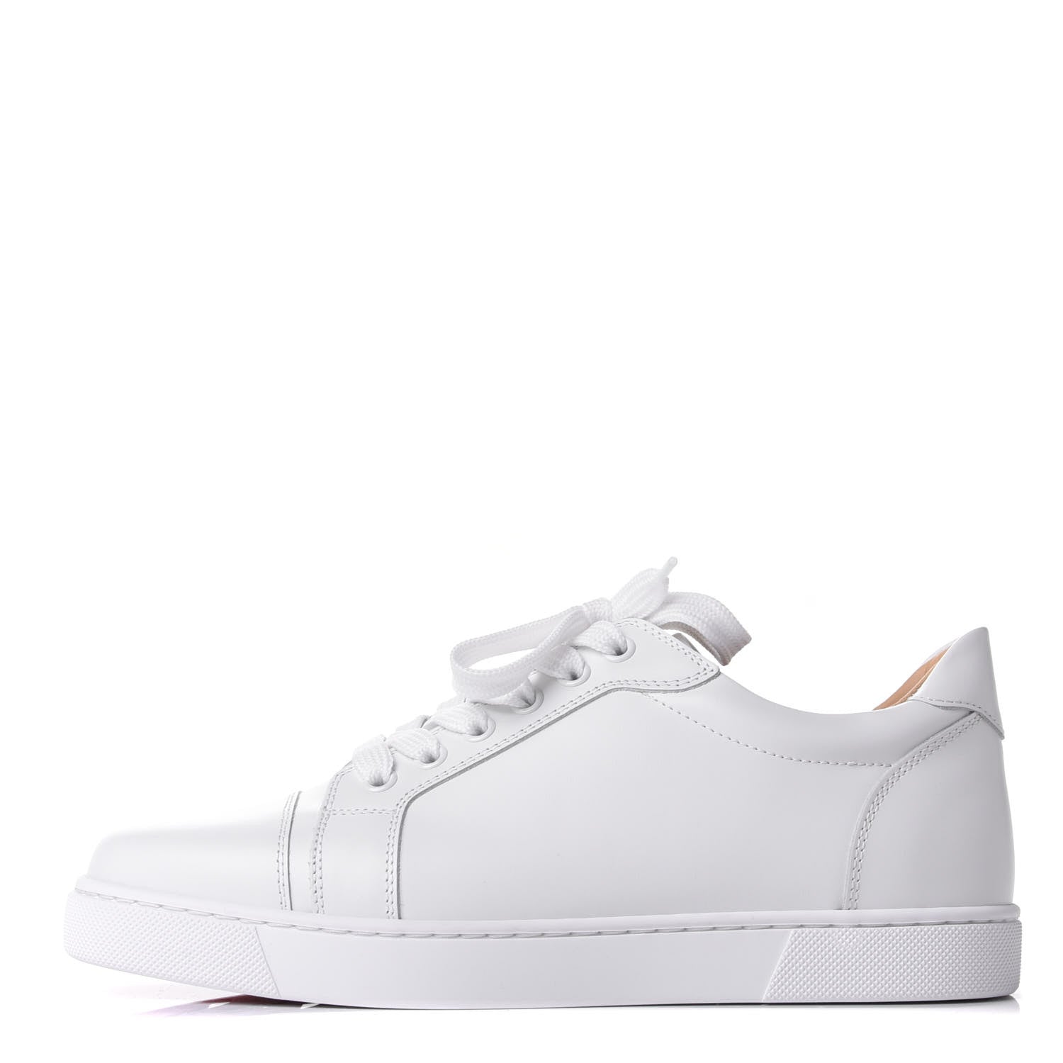 Christian Louboutin Calfskin Vieira Flat Sneakers 38.5 Latte 1 of 11