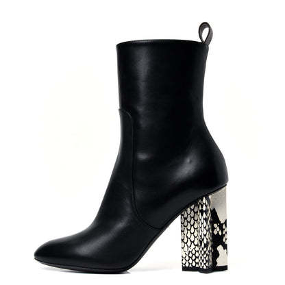 Louis Vuitton Calfskin Silhouette Ankle Boots 38 Black 1 of 5