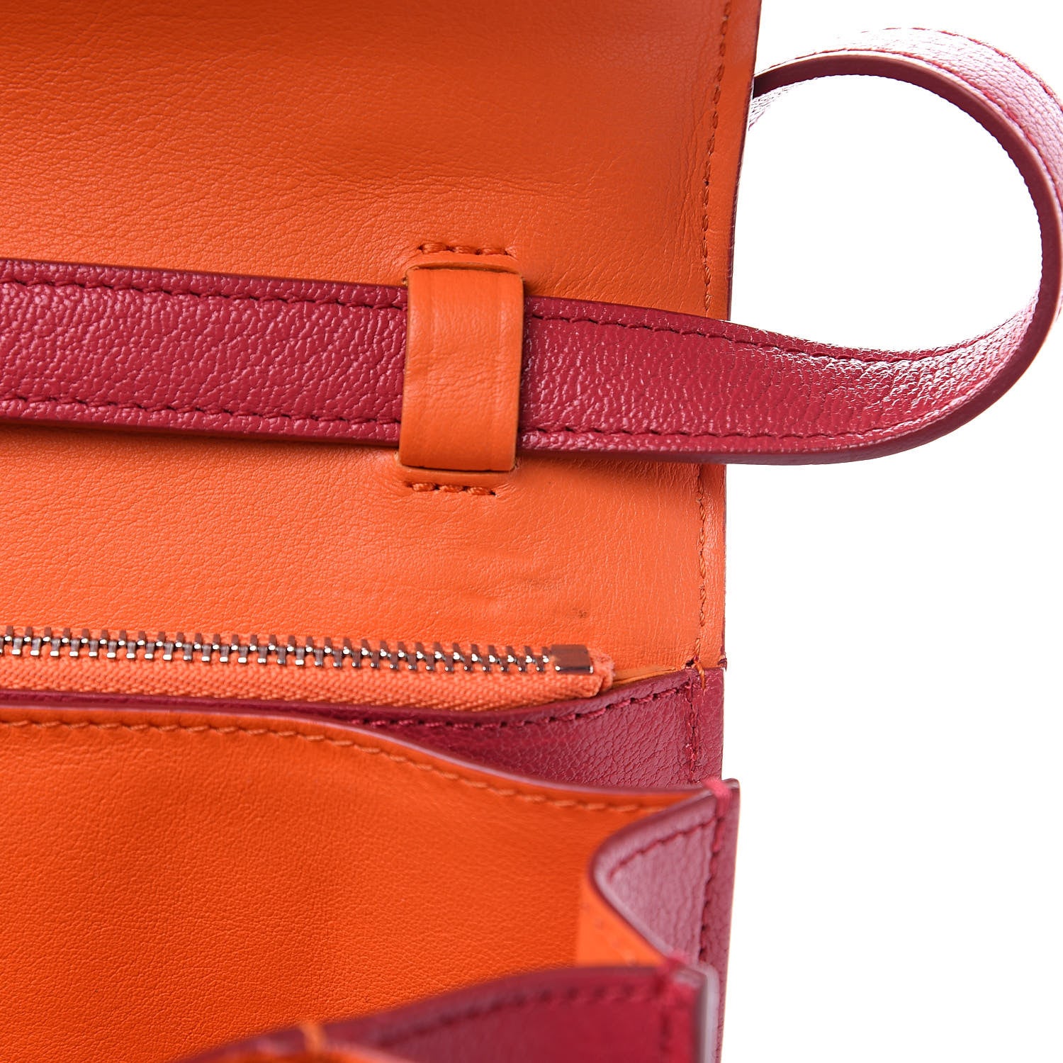 Celine Goatskin Medium Classic Box Flap Bag Dark Pink 11 of 11