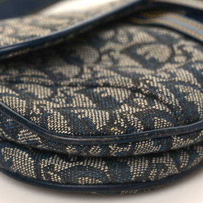 Christian Dior Monogram Saddle Bag Blue 8 of 12