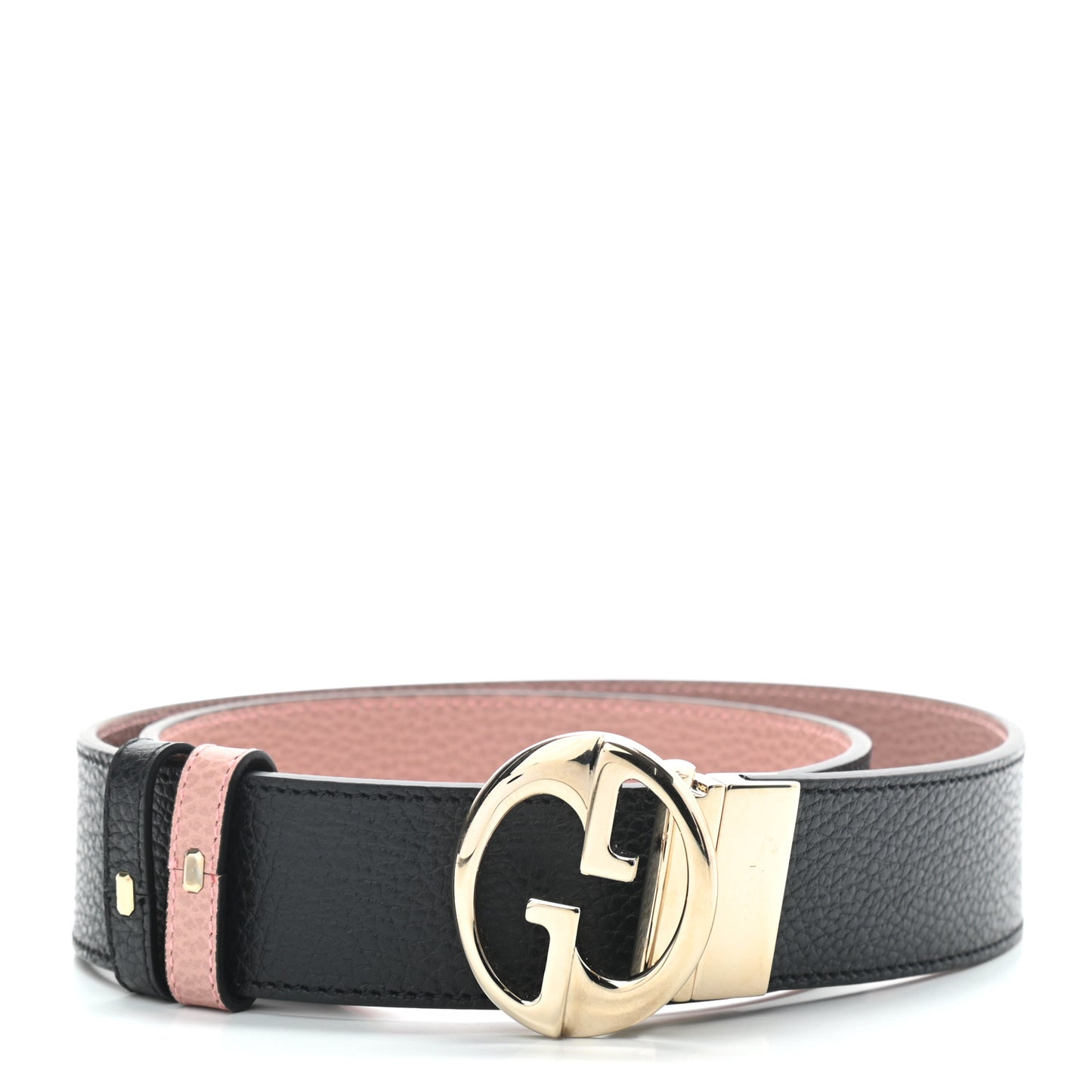 Calfskin 1973 Reversible Belt 85 34 Black Pink