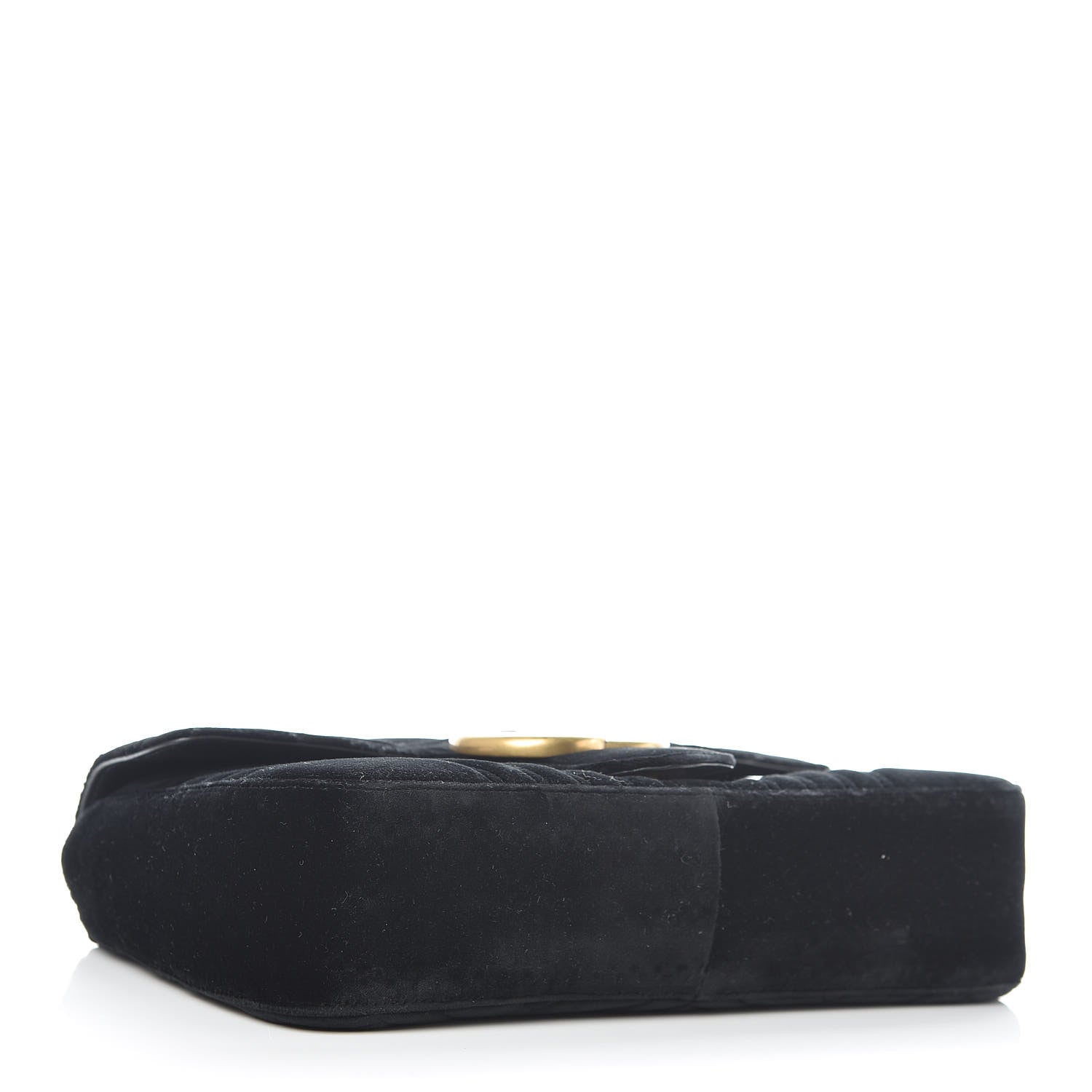 Gucci Velvet Matelasse Medium GG Marmont Shoulder Bag Black 4 of 9