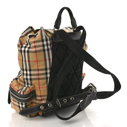 Burberry Nylon Vintage Check Medium Rucksack Backpack Antique Yellow 3 of 8