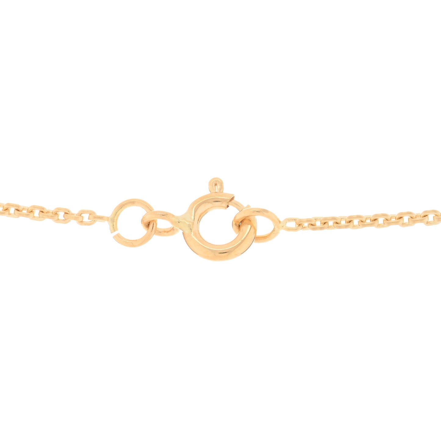 18K Yellow Gold Diamond Small LV Volt One Pendant Necklace