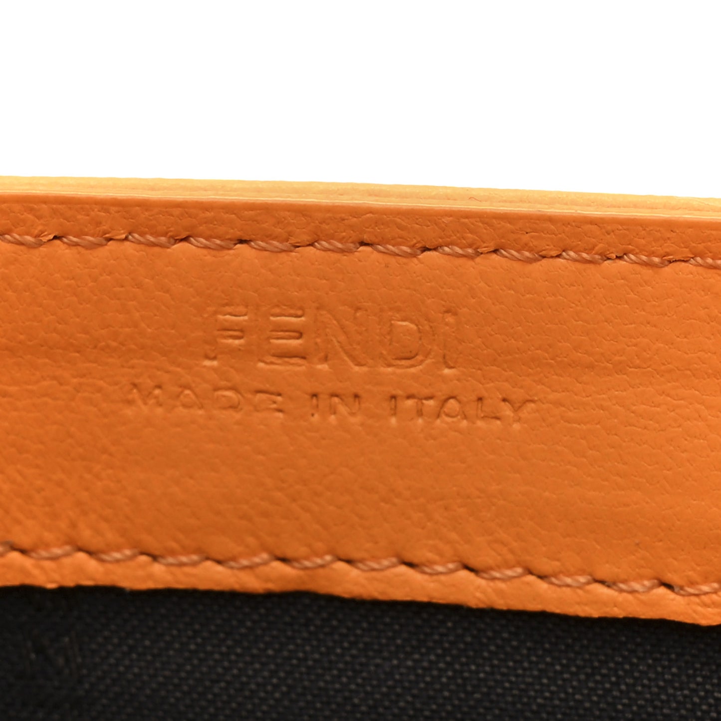 Nappa Matisse FF Embossed Continental Wallet On Chain Clementine