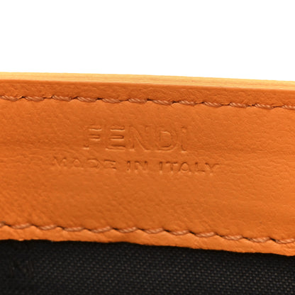 Fendi Nappa Matisse FF Embossed Continental Wallet On Chain Clementine 7 of 12