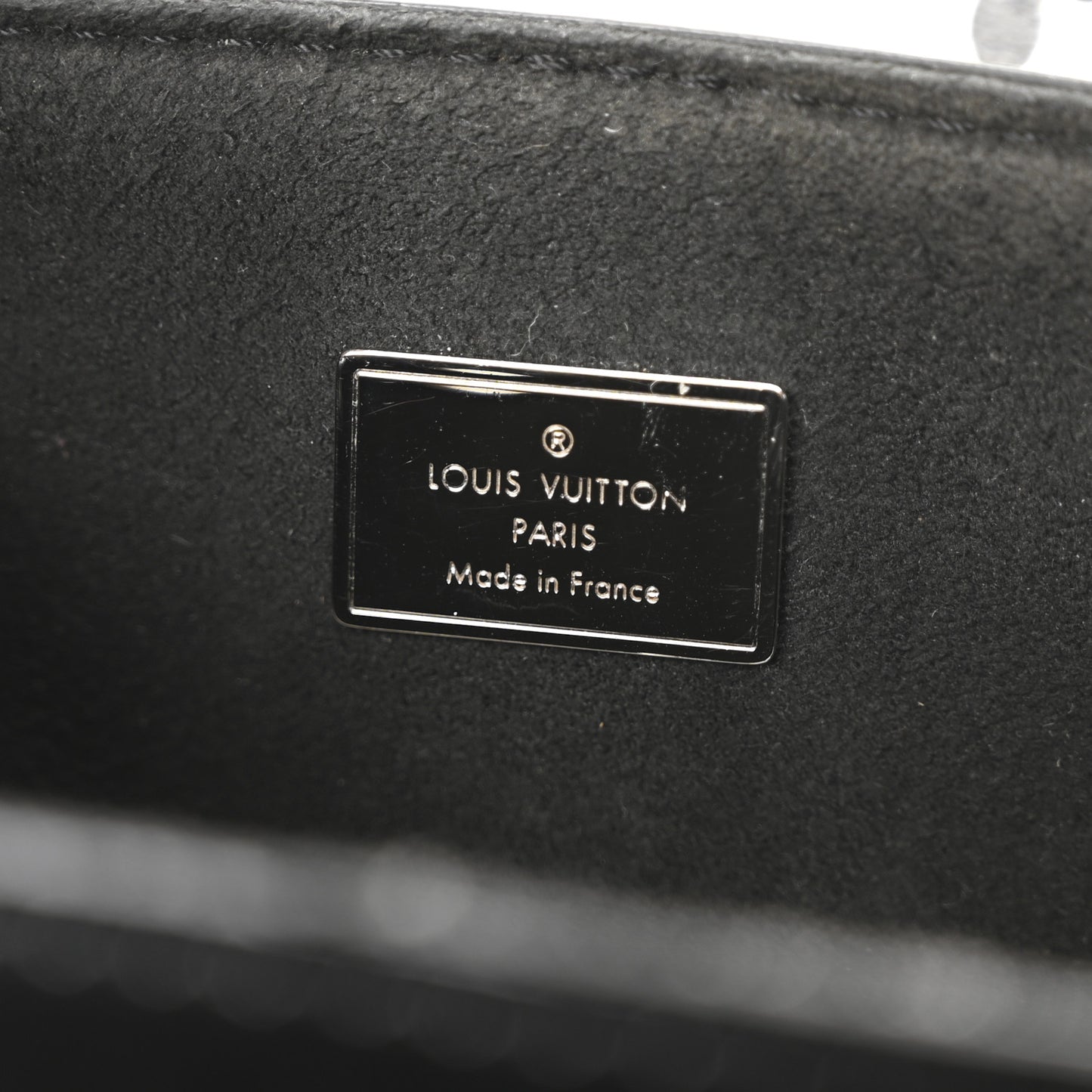 Patent Monogram Hot Springs Backpack Black White