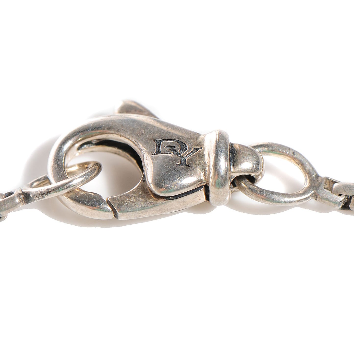 Sterling Silver Mother Of Pearl Diamond Small Dog Tag Necklace
