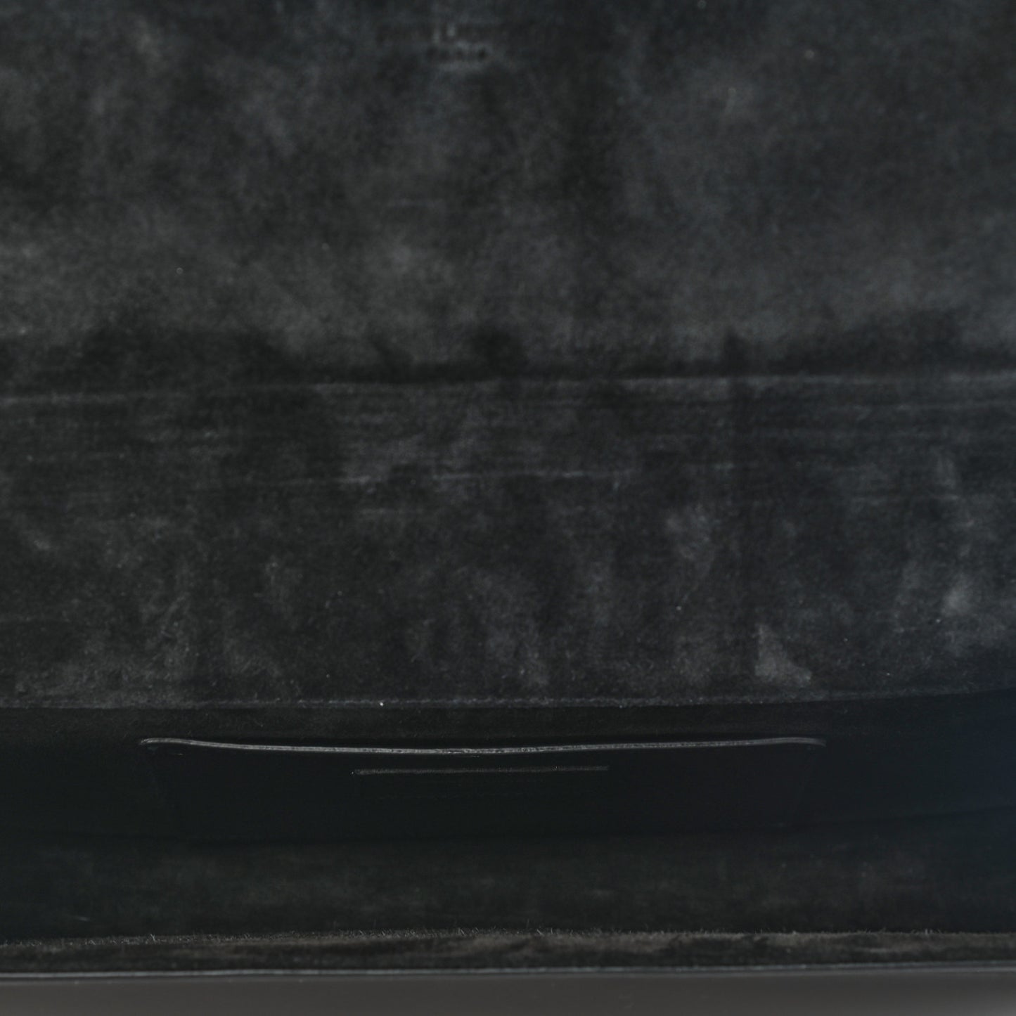 Textured Patent Classic Monogram Cassandre Clutch Black
