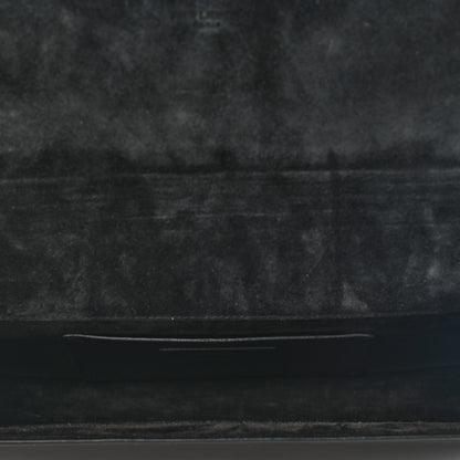 Saint Laurent Textured Patent Classic Monogram Cassandre Clutch Black 6 of 11