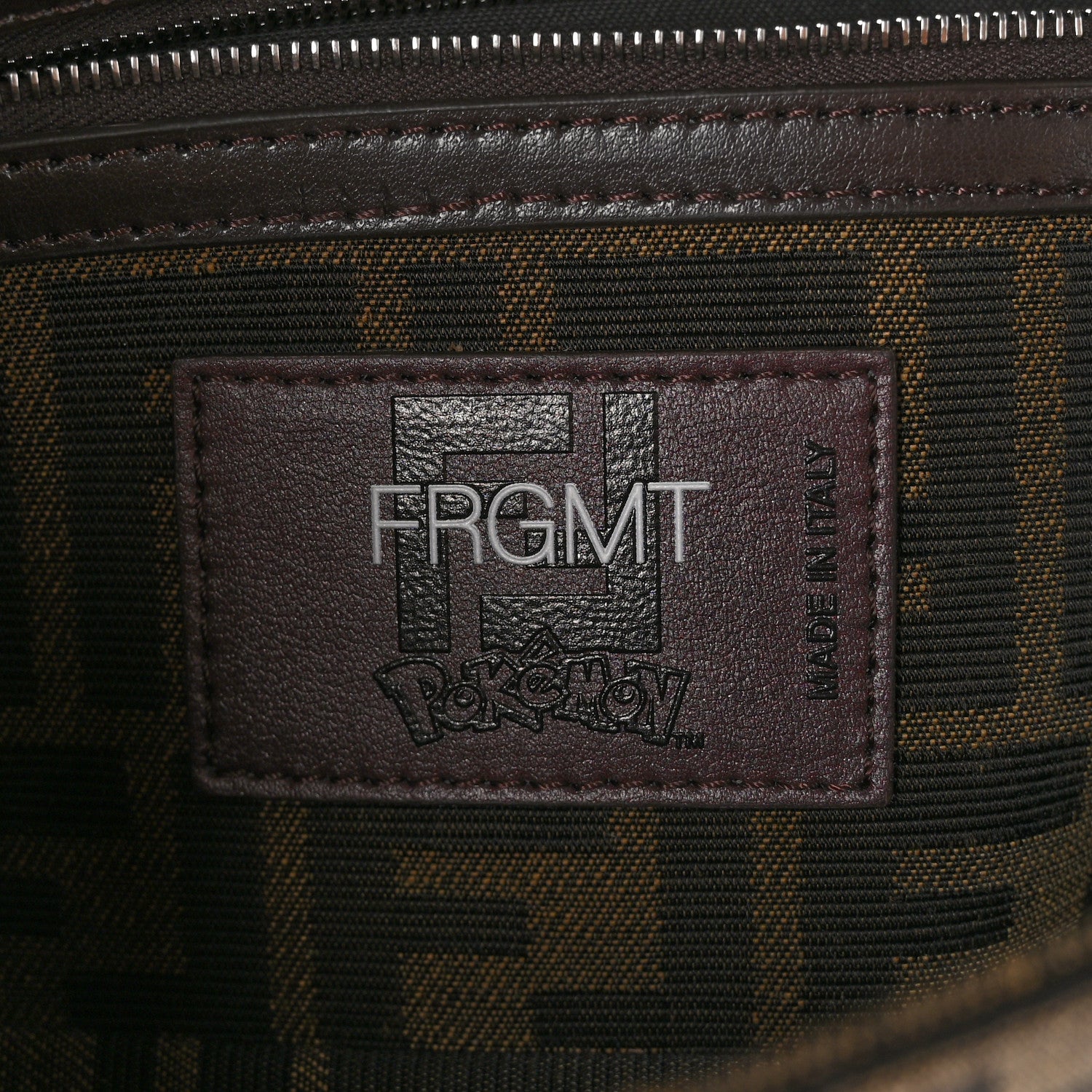 Fendi X FRGMT X POKEMON Glazed Fabric FF Pokemon Baguette Tobacco Moro Giallo 6 of 10