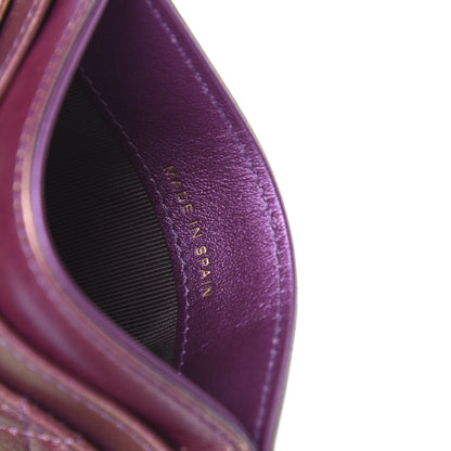 Chanel Iridescent Lambskin Quilted Card Holder Purple 7 of 8