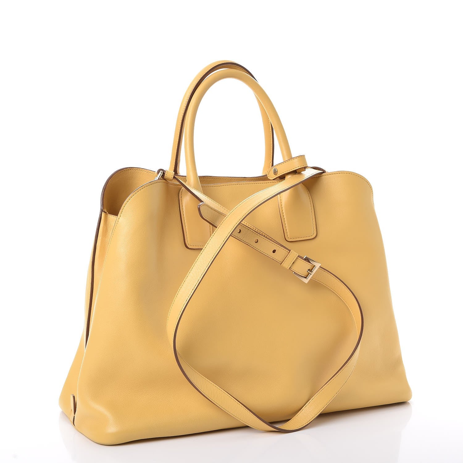 Prada Soft Calf Open Promenade Tote Ginestra 3 of 11