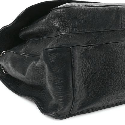 Saint Laurent Grained Lambskin Monogram Oversized Niki Chain Satchel Black 9 of 12