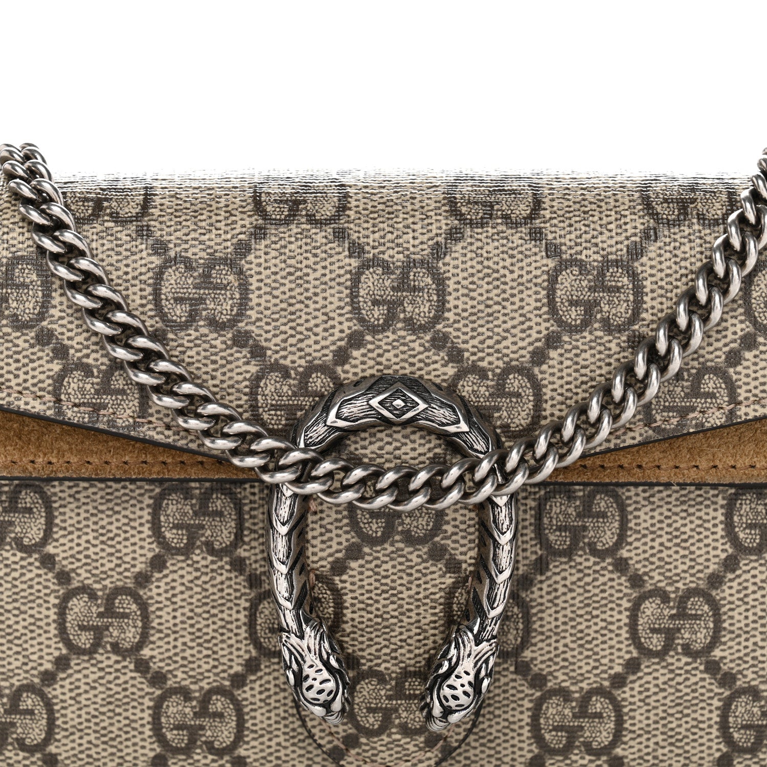 Gucci GG Supreme Monogram Super Mini Dionysus Shoulder Bag Taupe 7 of 10