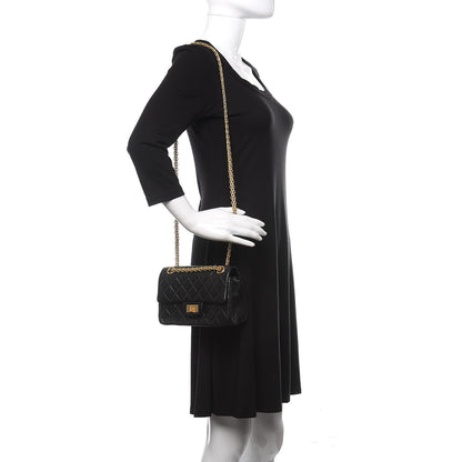 Chanel Aged Calfskin Quilted 2.55 Reissue Mini Flap Black 2 of 11