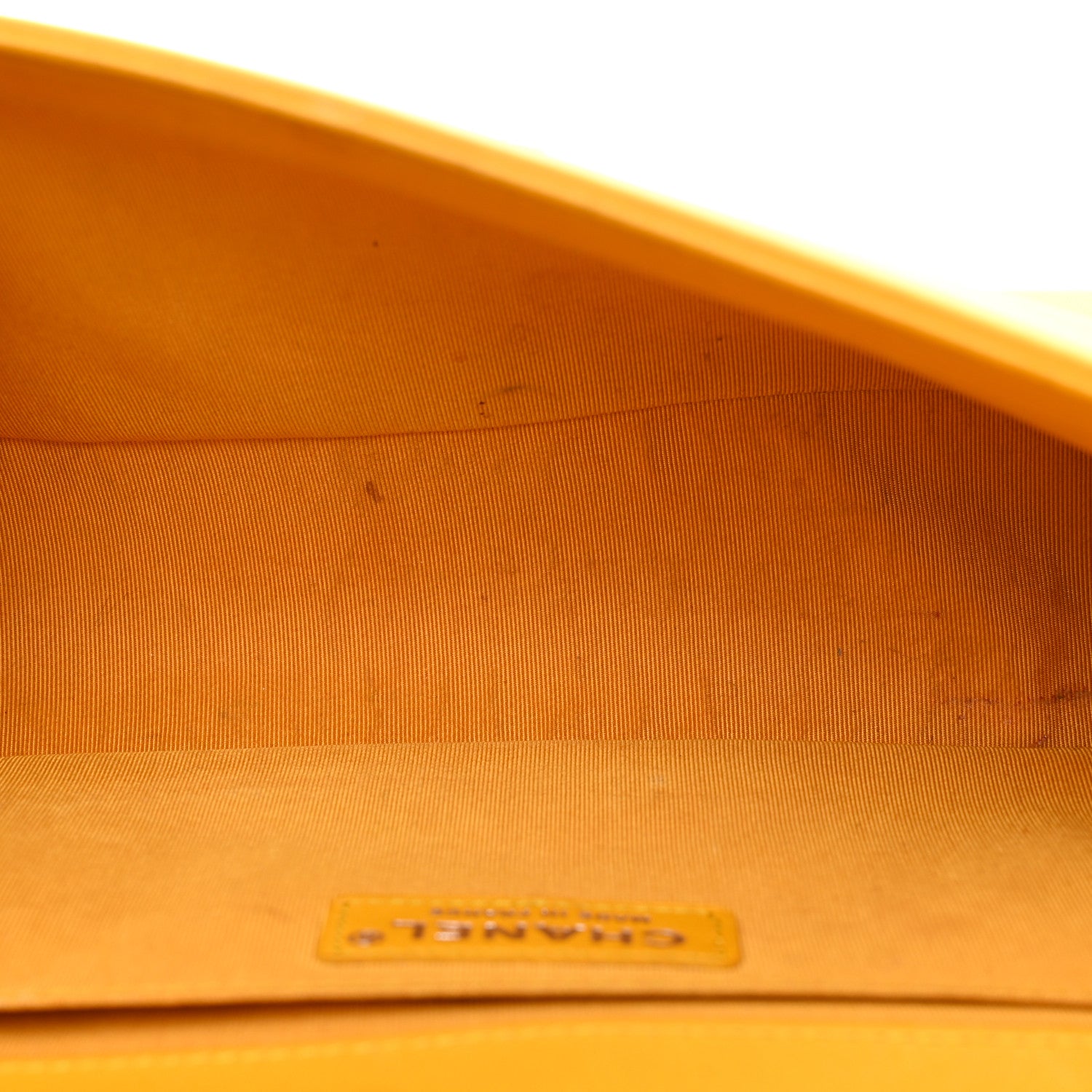 Chanel Lambskin Quilted Medium Boy Flap Yellow 5 of 17