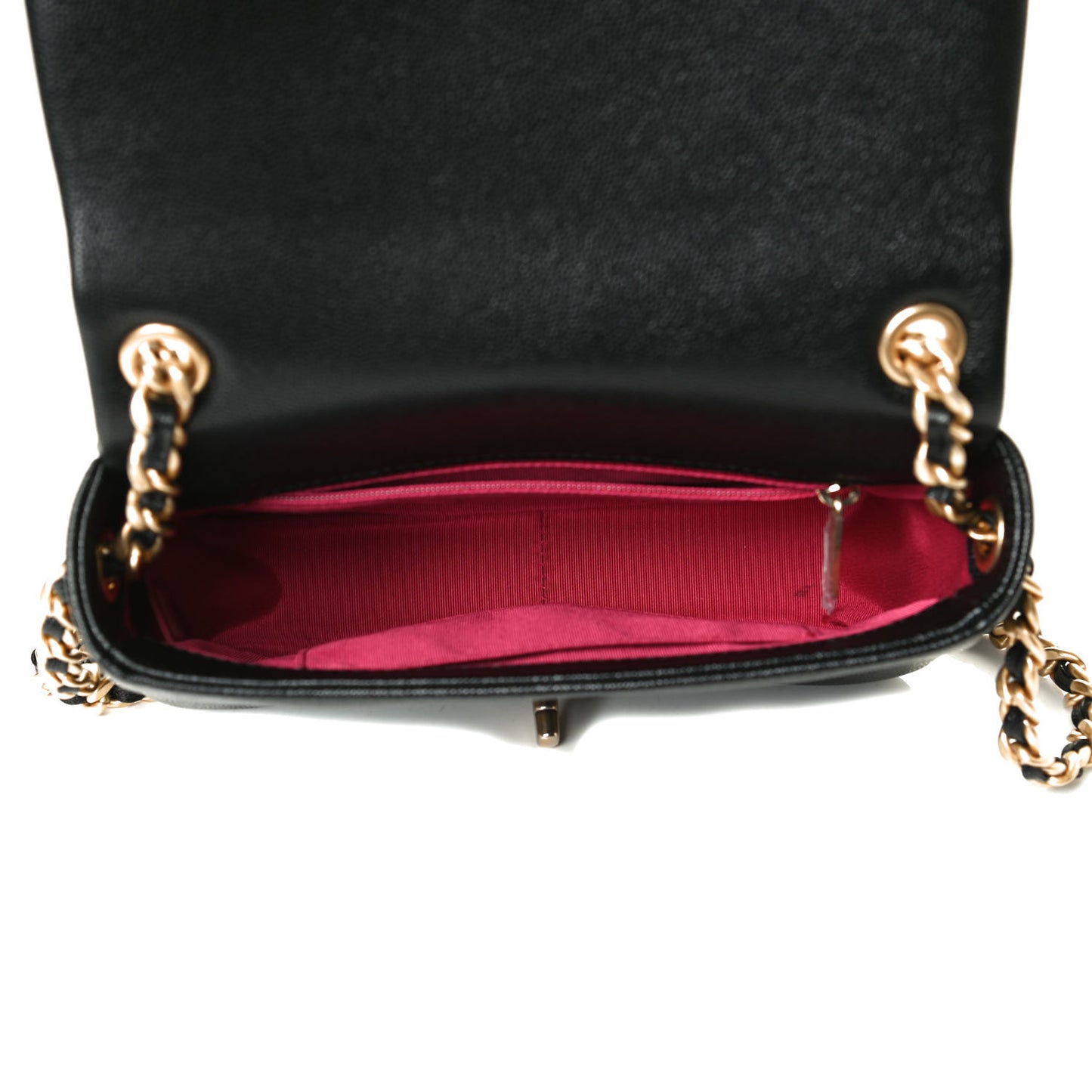 Caviar Quilted Small Fashion Therapy Flap Bag Black