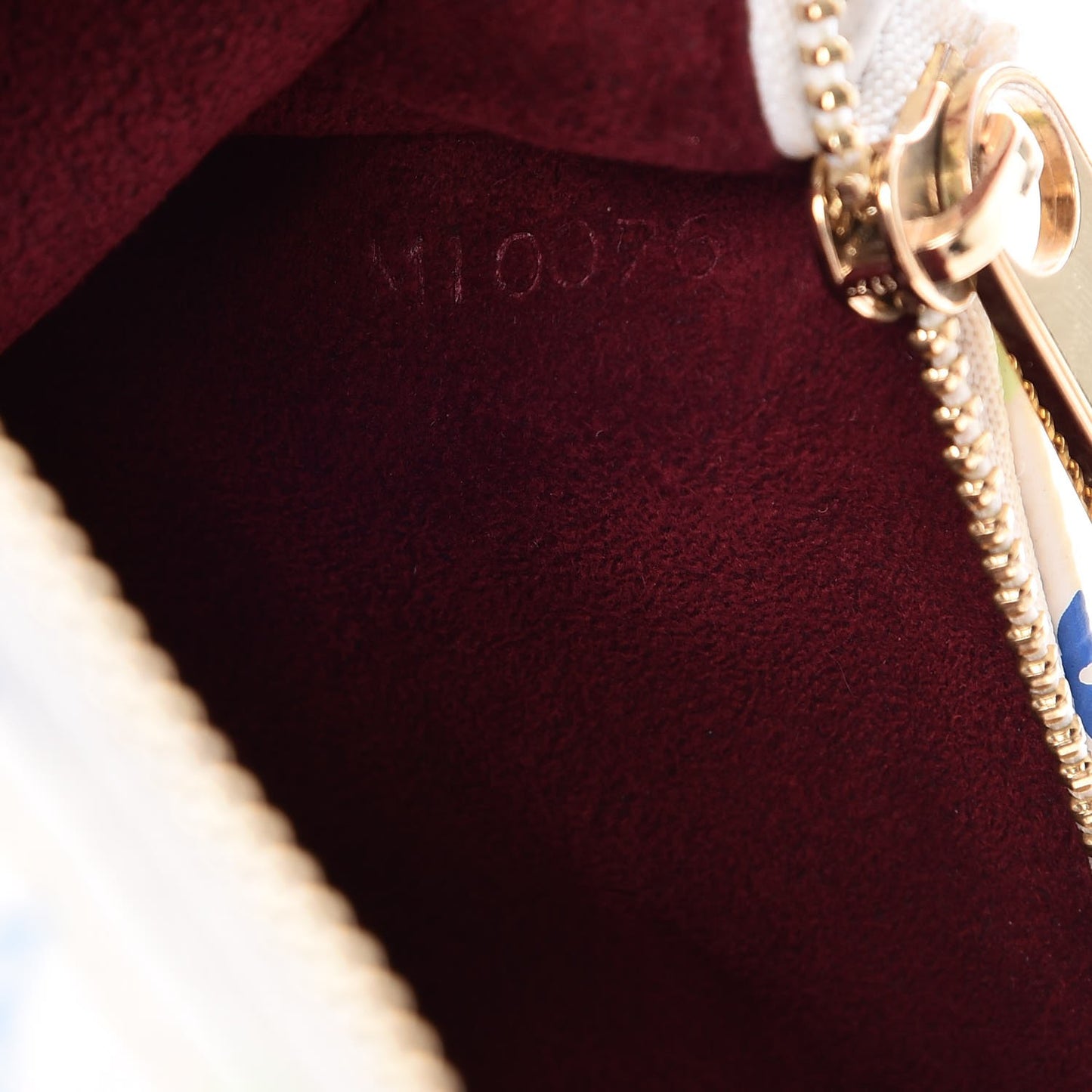 Monogram Multicolor Pochette Plate GM White
