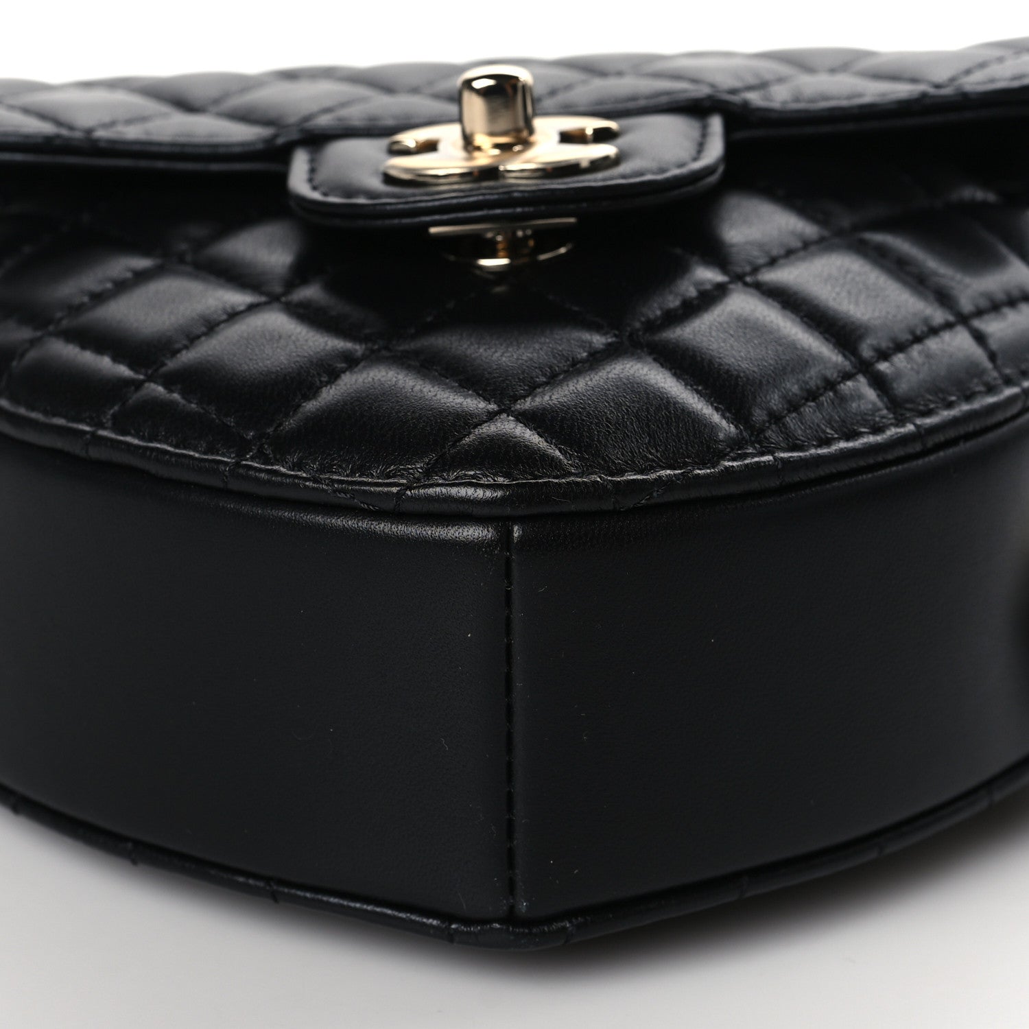 Chanel Lambskin Quilted CC In Love Heart Bag Black 8 of 9
