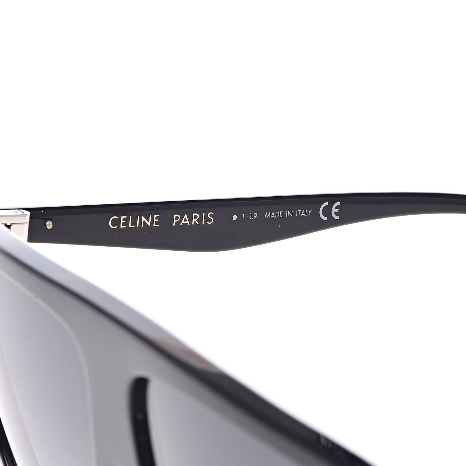 Celine Flat Top Shield Sunglasses CL 40006IN Black 5 of 7